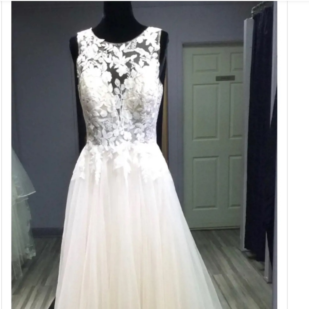 Lia Mia - Style L596 - Size 10 - Champagne/Ivory/Nude